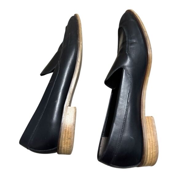 Everlane The Modern Loafer Flats Black Leather Shoes Size 9.5 Made in Italy - Picture 10 of 14